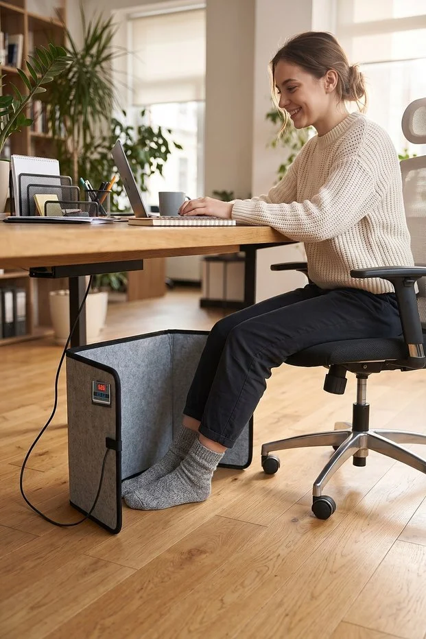 Ayak ve Bacak Isıtıcısı Masa Altı Ofis Isıtıcı Katlanabilir Elektrikli Panel Isıtıcı 100W Sessiz Ayak ve Bacak Isıtıcısı Masa Altı Ofis Isıtıcı Katlanabilir Elektrikli Panel Isıtıcı 100W Sessiz